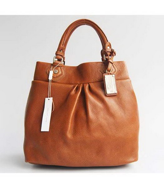 Classic Q City Bag _Light Caffè Tumble in pelle